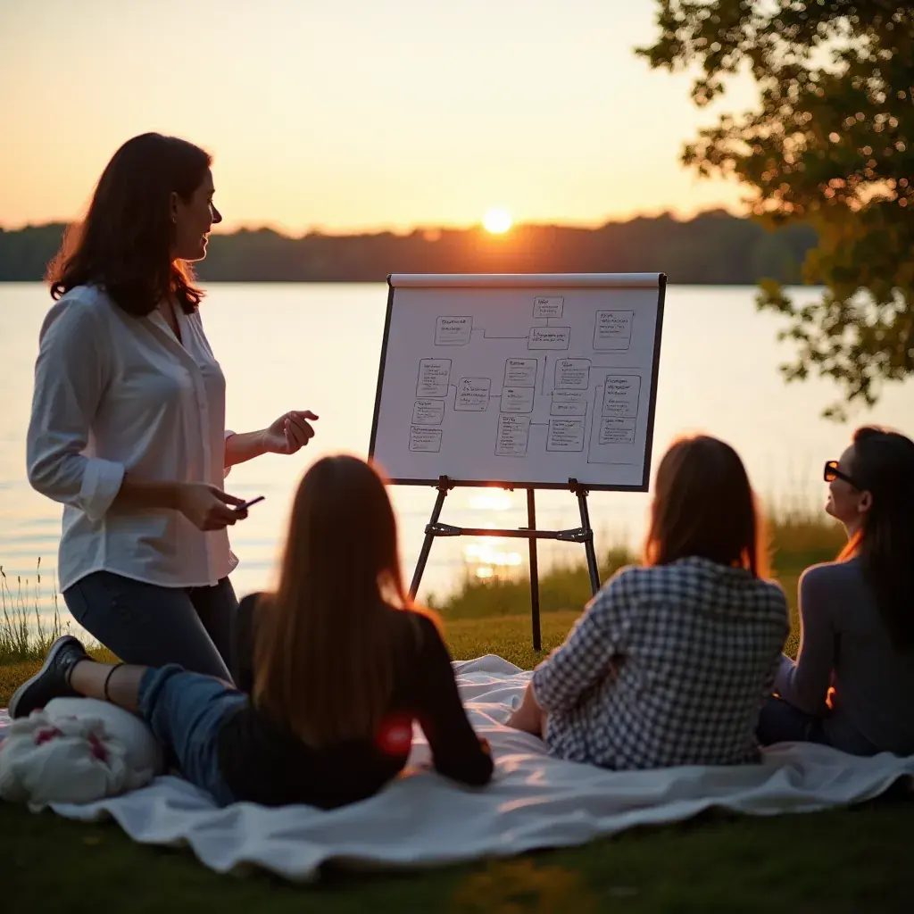 Modern office workspace