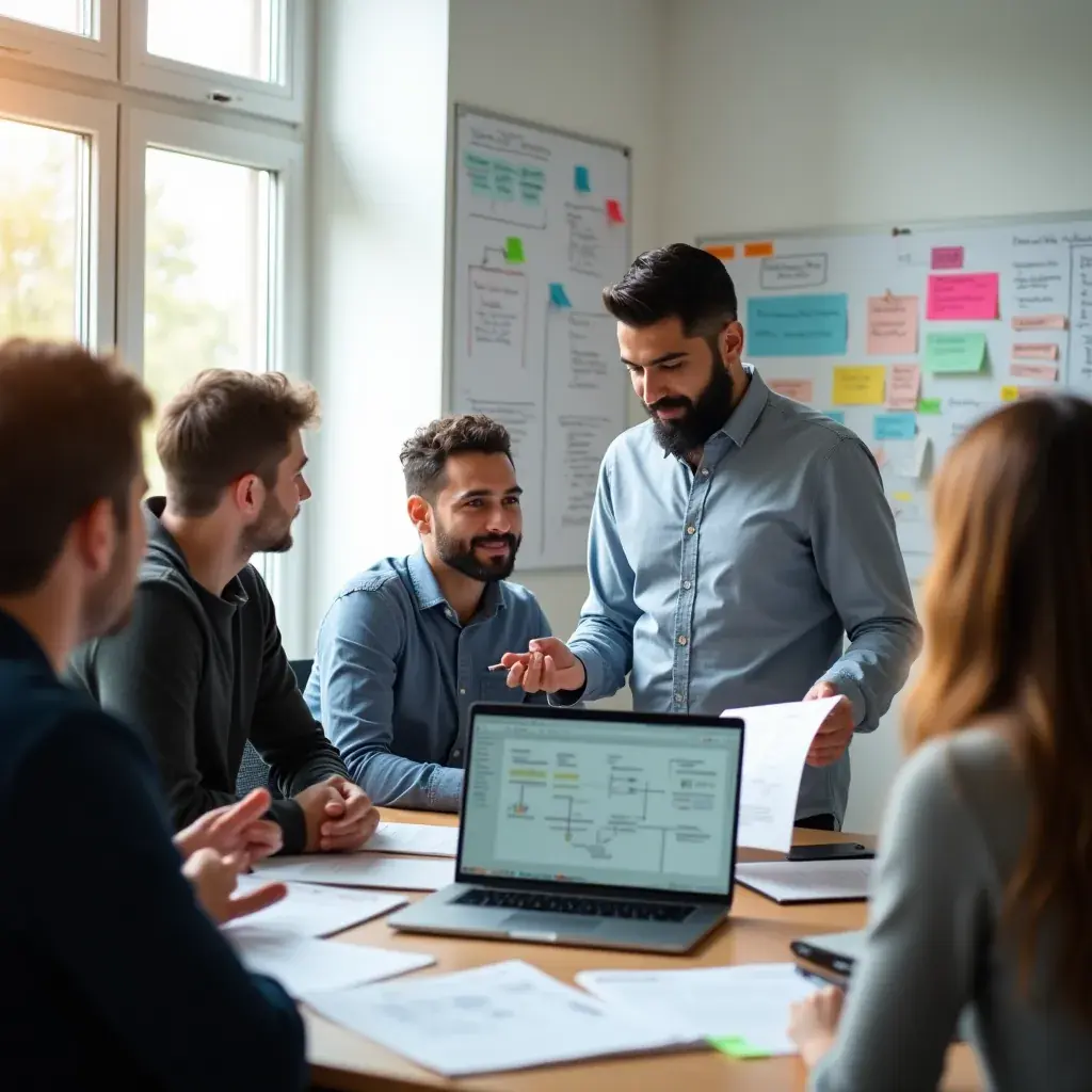 Professional team meeting